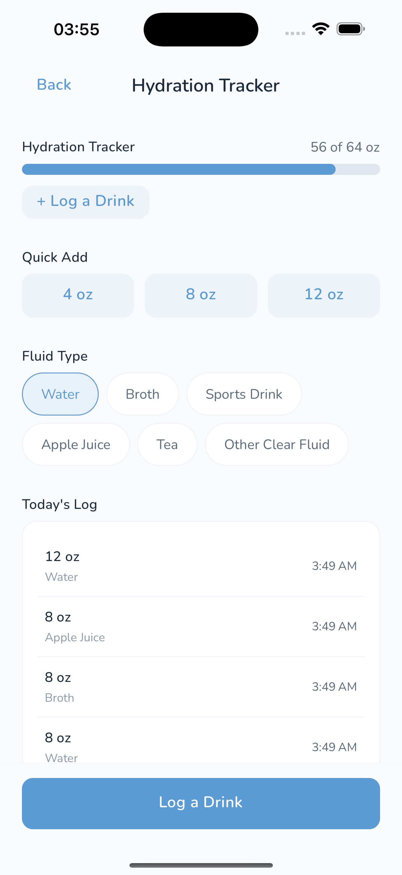 Hydration Tracker